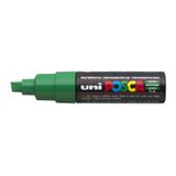 Caneta Marcadora Uni Posca Pc-8k Chisel Tip Verde (caixa Com 6)