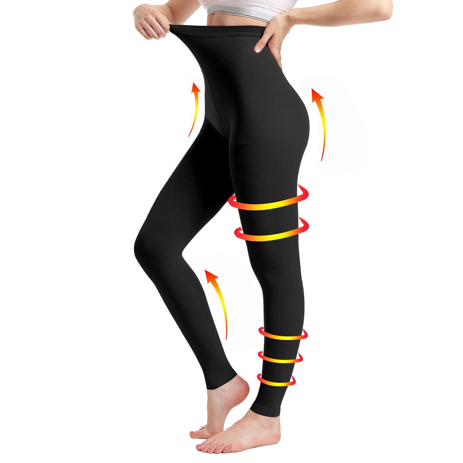 Meia-calça De Compressão Yisemeya Medical 20-30mmhg Para Mulheres E Homens