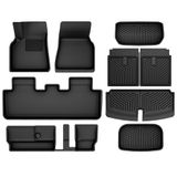Tapetes Oedro Para Tesla Model Y 2024-2021 (7 Lugares) Pretos