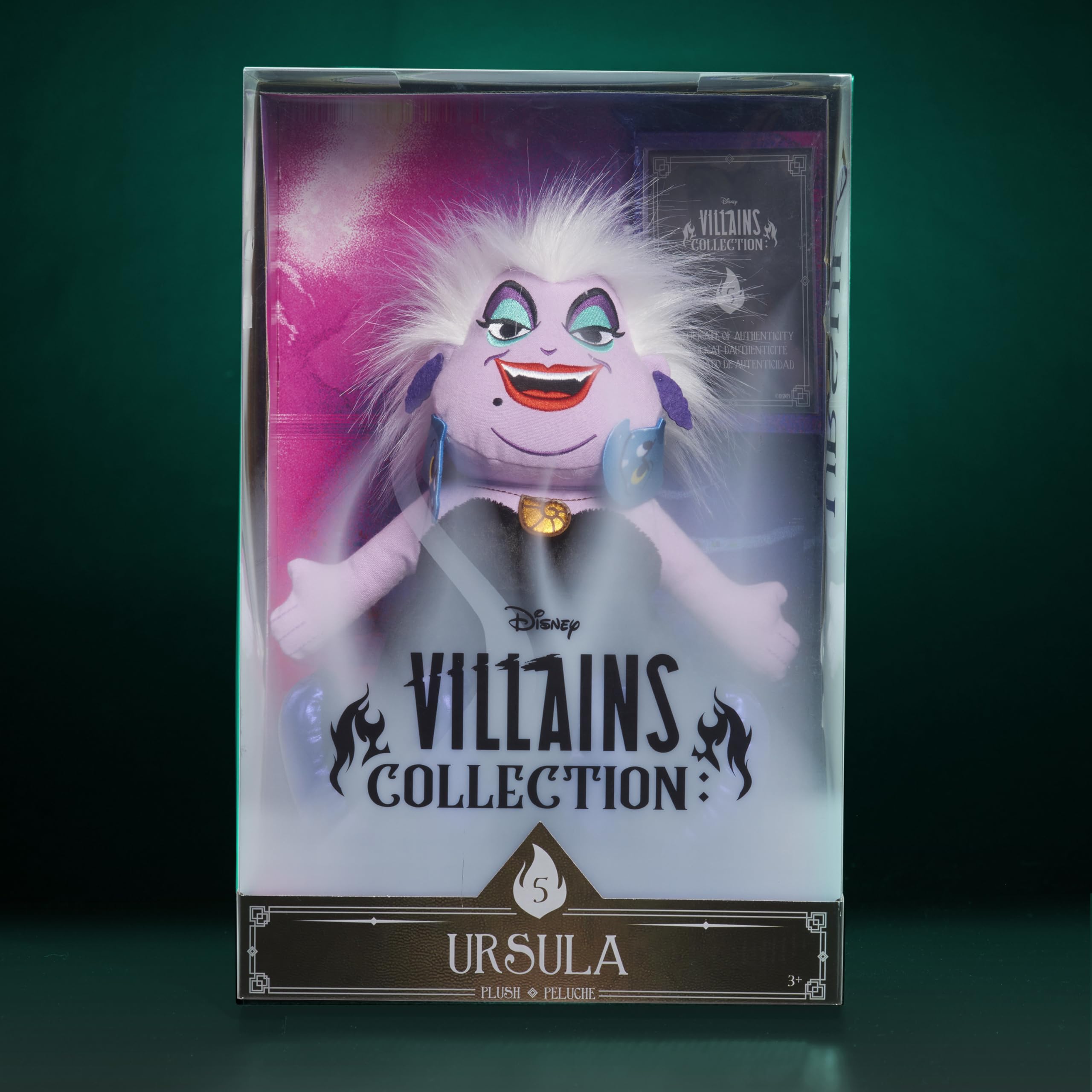 Bicho De Pelúcia Just Play Disney Villains Ursula 33cm Kids 3+
