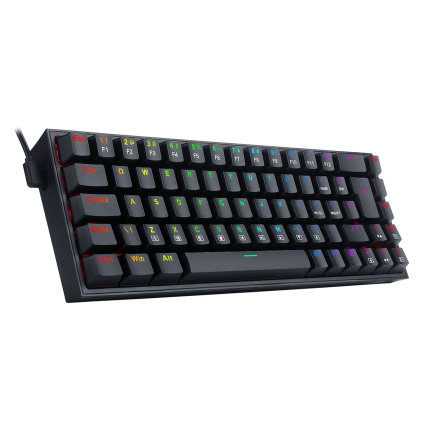Teclado Gamer Redragon Castor Rgb Mecânico Preto Switch Brown - K631-rgb (pt) Brown - 5843 - imagem 3