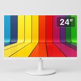 Monitor 24" Branco Led, Widescreen, 75hz, 2ms, Fullhd+ 1920x1080, Hdmi, Vga, Vesa, Ajuste De Inclinação - 3green M24wfhd