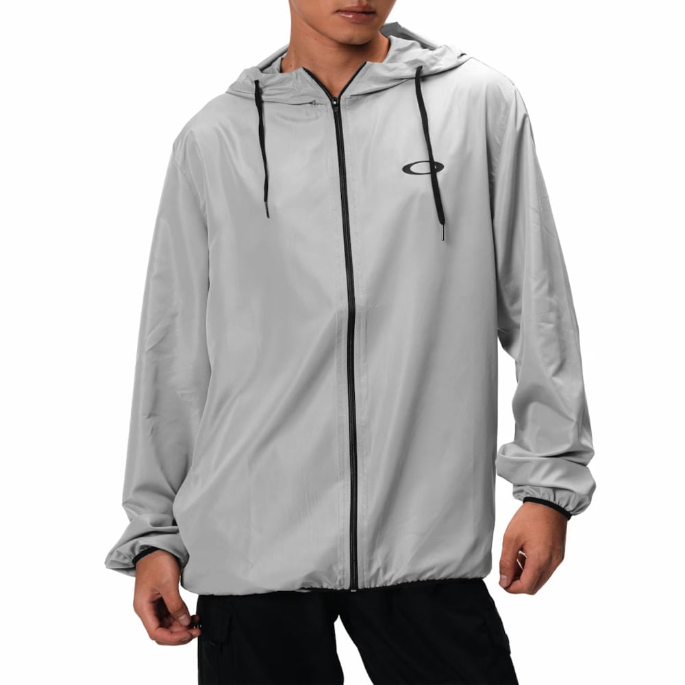 Jaqueta Corta Vento Oakley Essential Windbreaker Stone Grey