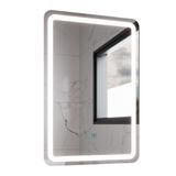Espelho Retangular Com Led 60x40cm Touch Bivolt Moderno Led Frio Led Frio