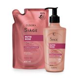 Combo Siàge Eudora Nutri Rose Condicionador + Refil 400ml