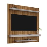 Painel Sala Leme Para Tv Até 60 Polegadas Cinamomo Ripado Off White