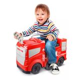 Caminhão Bombeiro Gigante Infantil Lança Água Real Vermelho