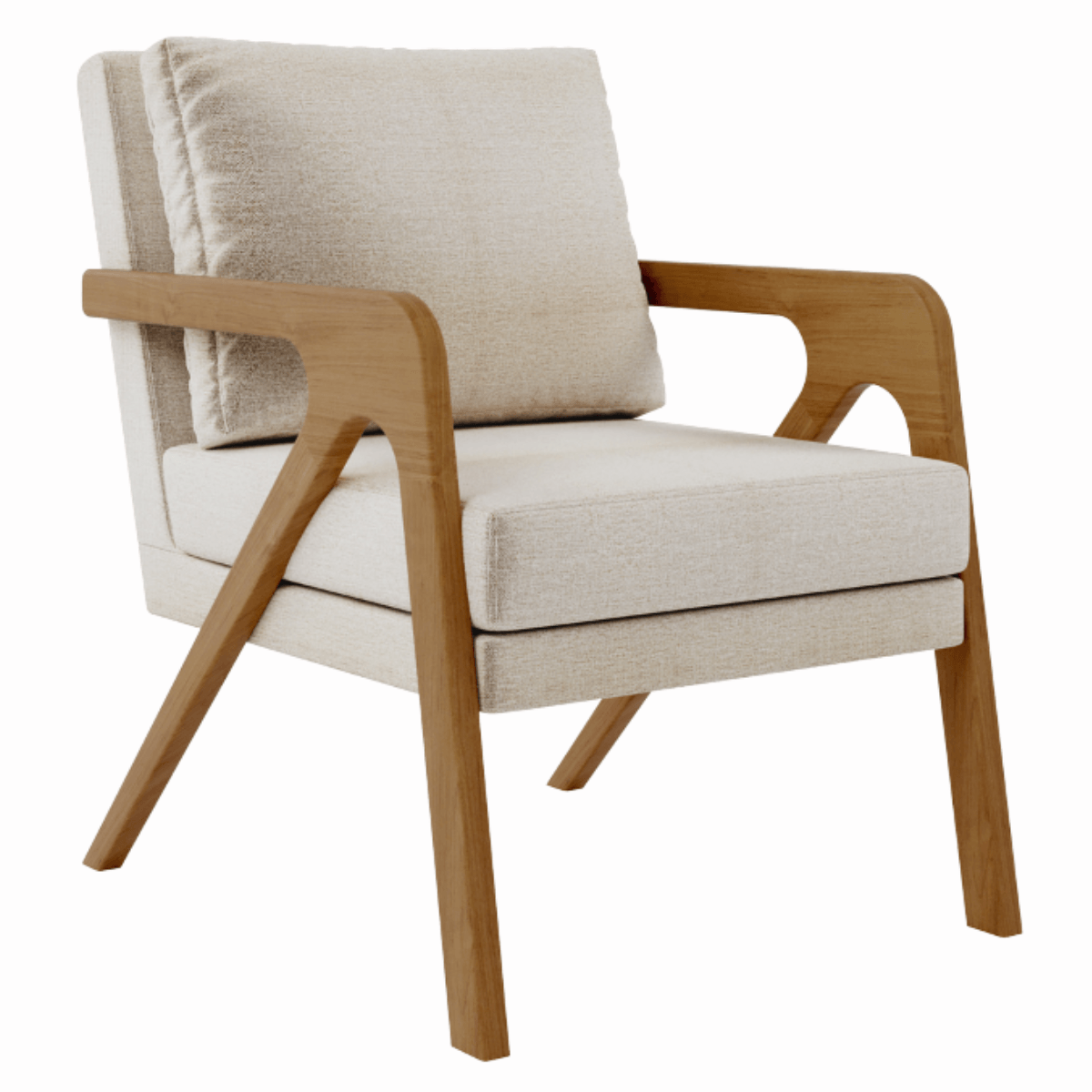 Poltrona Decorativa Sala De Estar Escritório Recepção Mona