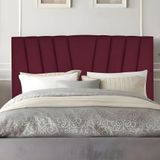 Cabeceira Casal De Cama Estofada 140 Cm Emma Suede Bordô