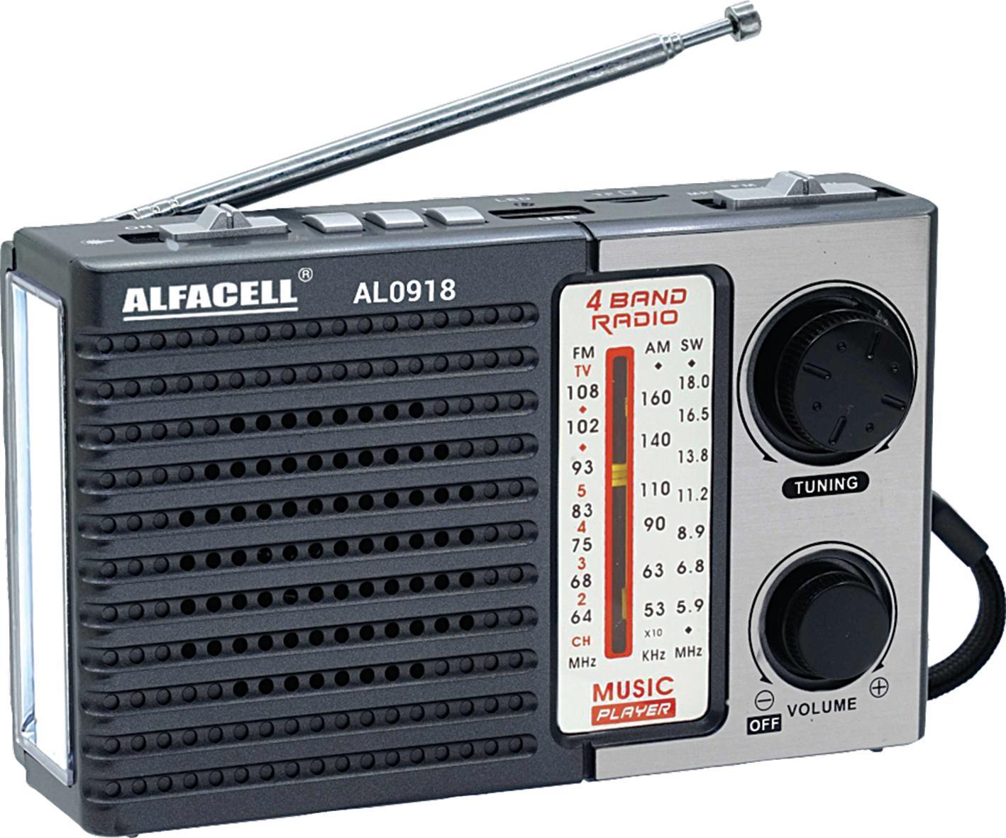 Radio Portátil Fm Am Alfacell Al0918