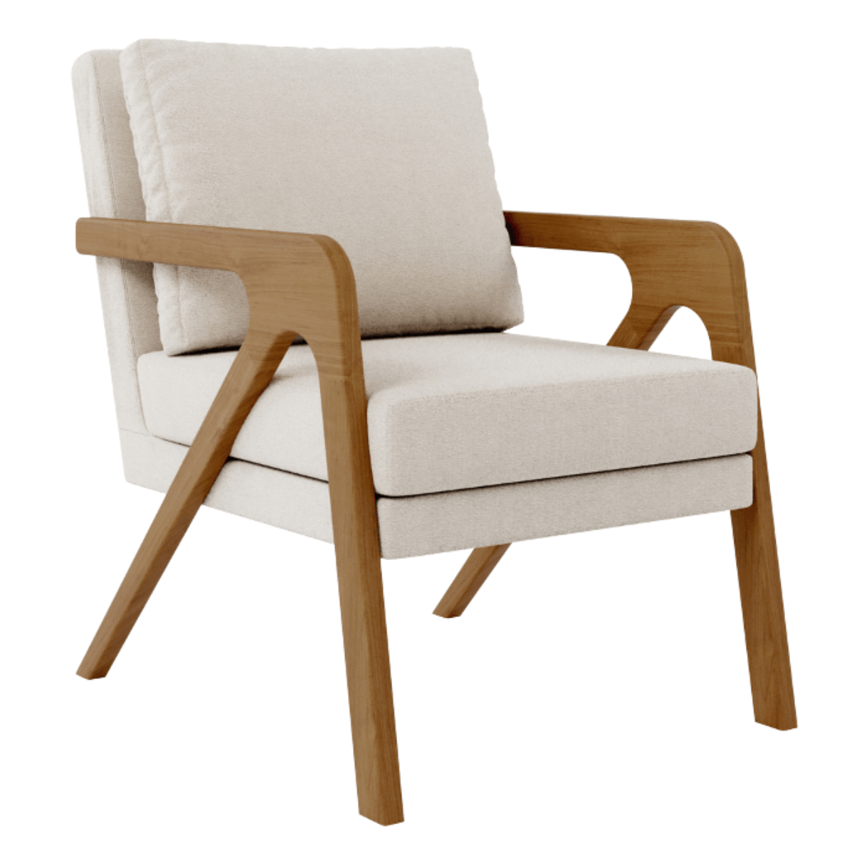 Poltrona Decorativa Sala De Estar Escritório Recepção Mona