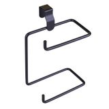 Suporte Arthi Para 2 Rolos Papel Higiênico Preto