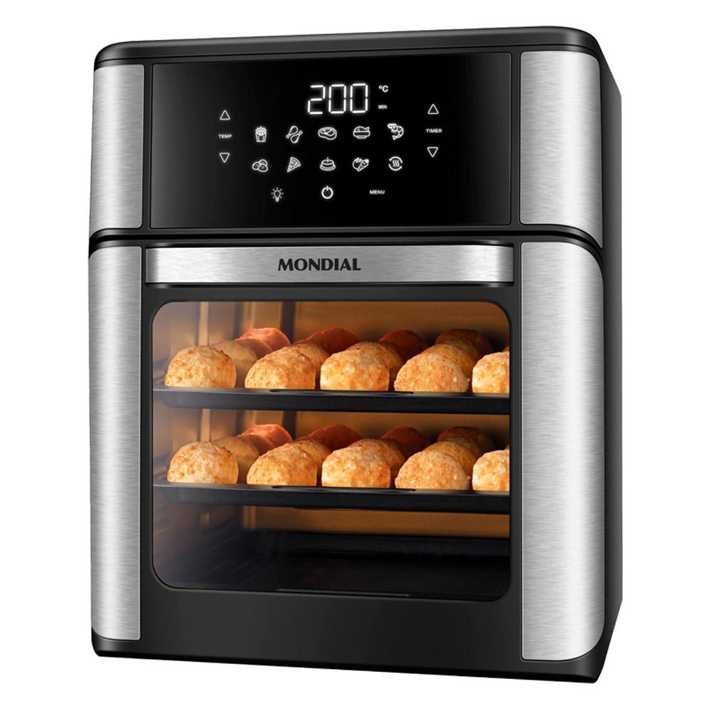 Fritadeira Air Fryer 12l Mondial Oven Afo12bi Preta 127v - Carrefour