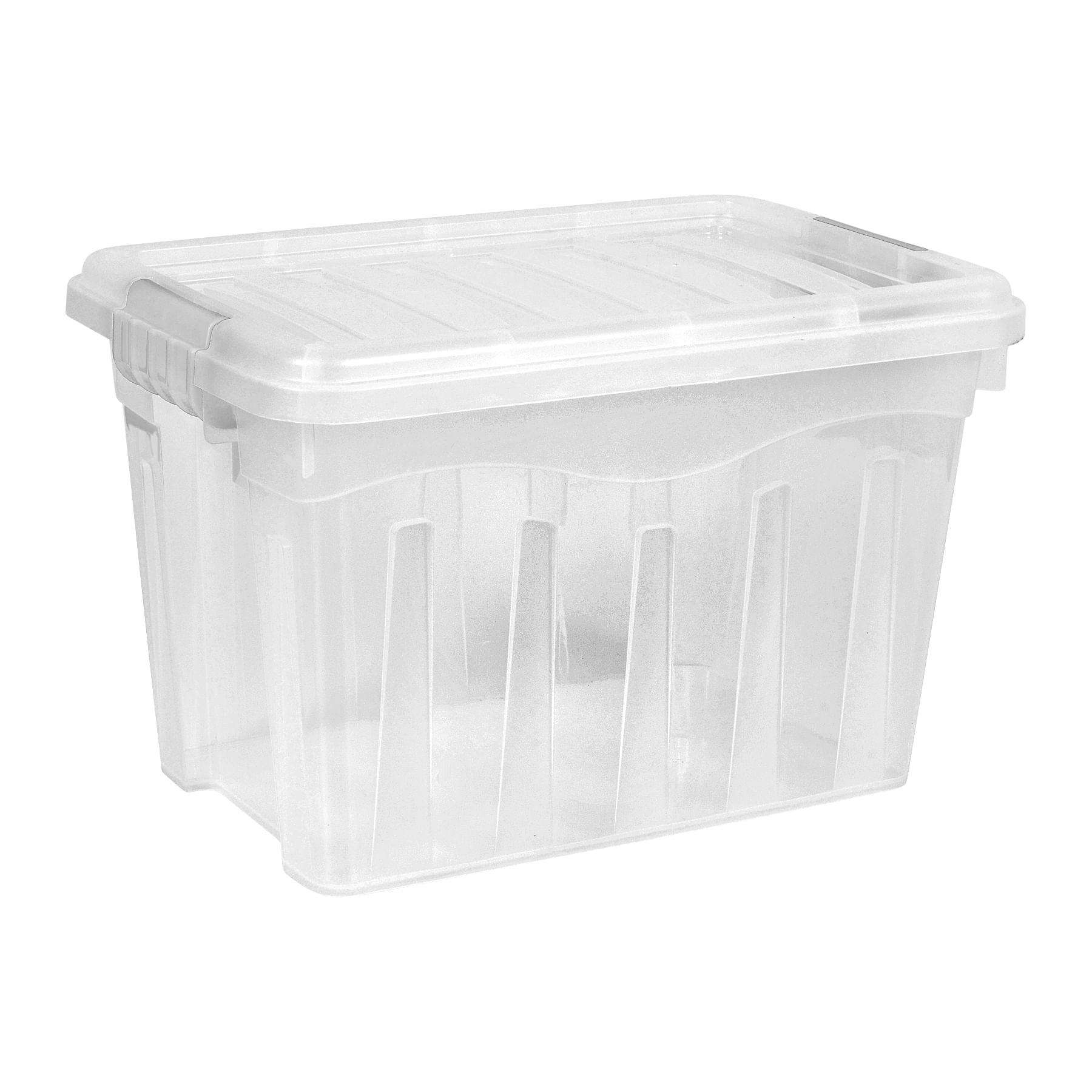 Caixa Organizadora 20l Com Tampa E Trava Mb Preta