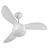 Ventilador De Teto 3 Pás Ventisol Fênix Globo Com 3 Velocidades Branco 127v
