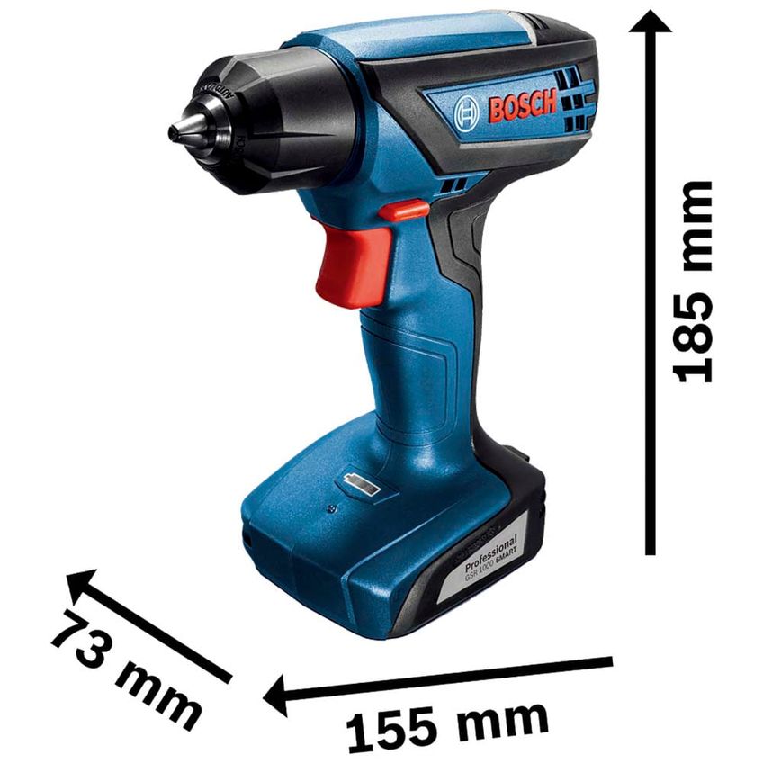 Parafusadeira Furadeira Bosch Gsr 1000 Smart 12v Com 10 Bits, 1 Carregador E Maleta - imagem 5