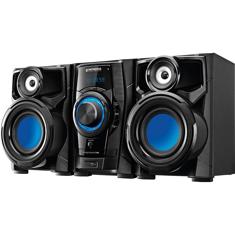 Mini System Com Cd. Mp3. 260wrms. Entradas Usb E Auxiliar Mondial