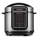 Panela De Pressão Elétrica 5 Litros Mondial Pe38 Preta Com Prata 220v