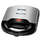 Sanduicheira Grill Mondial Master Grill Inox S20 Preta 127v