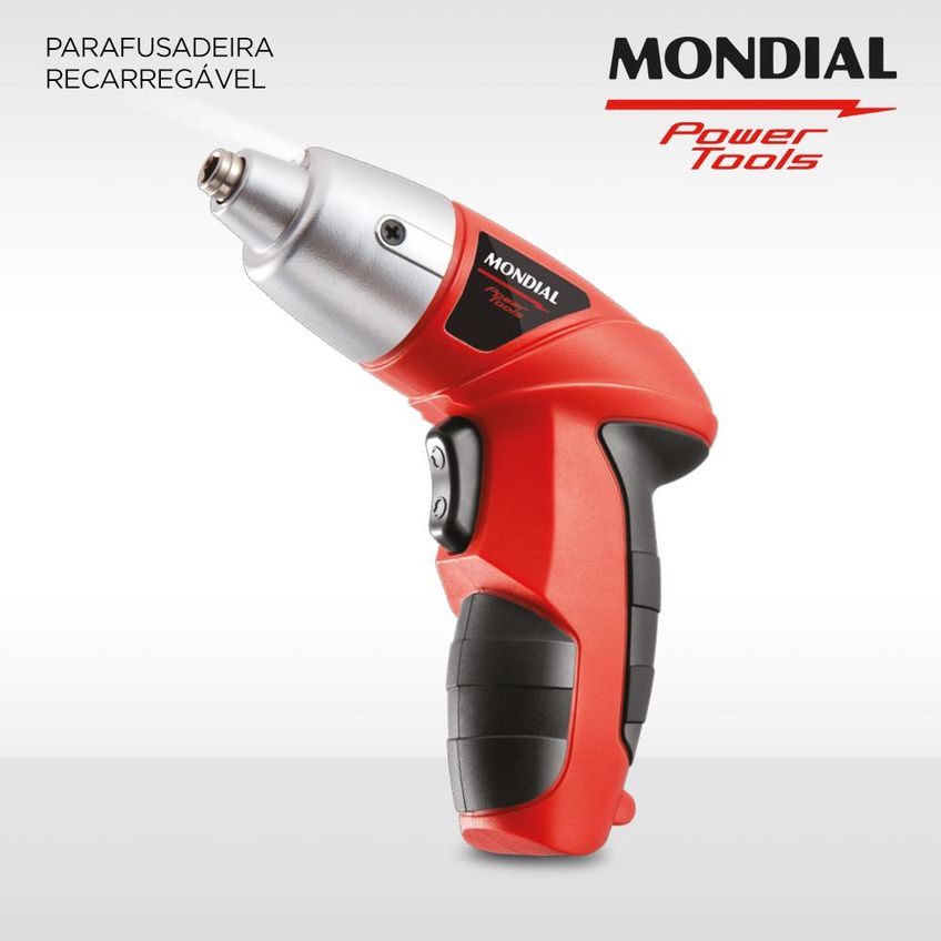 Parafusadeira Sem Fio 4,8v Mondial Fpf-05 Com Carregador Bivolt - imagem 2