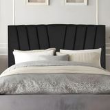 Cabeceira Casal De Cama Estofada 140 Cm Emma Corino Preto