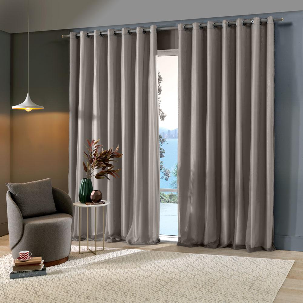 Cortina Blackout Pratika Slim 260x170 Bella Janela Duna