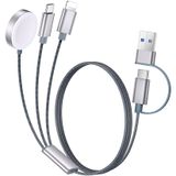 Carregador Temdan Para Apple Watch Com Cabo Usb C 3 Em 2 Iphone