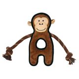 Brinquedo Pelúcia V-pet Macaco Marrom Sustentável Para Cães - Tam. Único