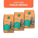 Granulado De Madeira Meau Para Gatos - 30 Kg (3 Unidades De 10kg)