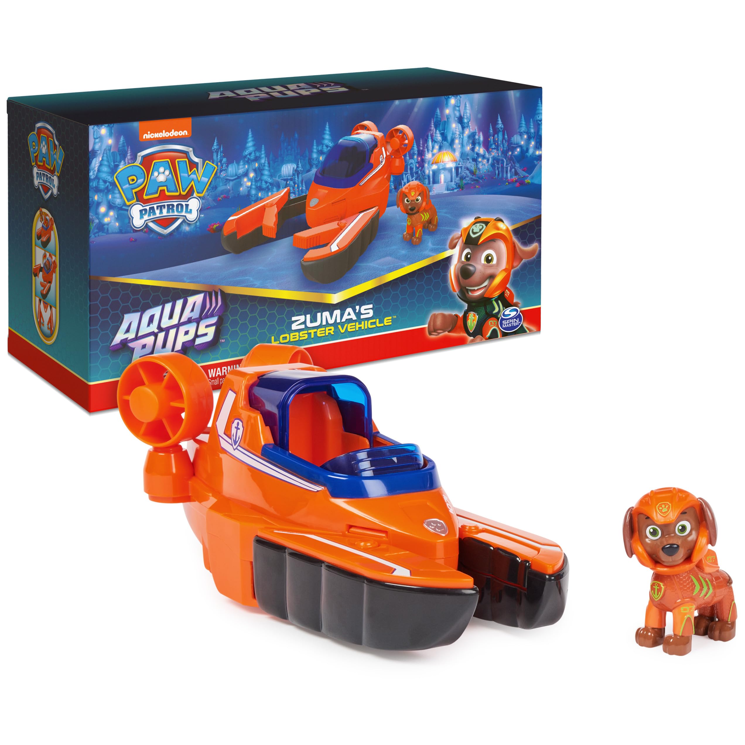 Veículo De Lagosta Transformador Toy Paw Patrol Aqua Pups Zuma
