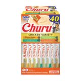 Purê Cremoso Cat Treats Inaba Churu 14 Ml 40 Tubos De Frango
