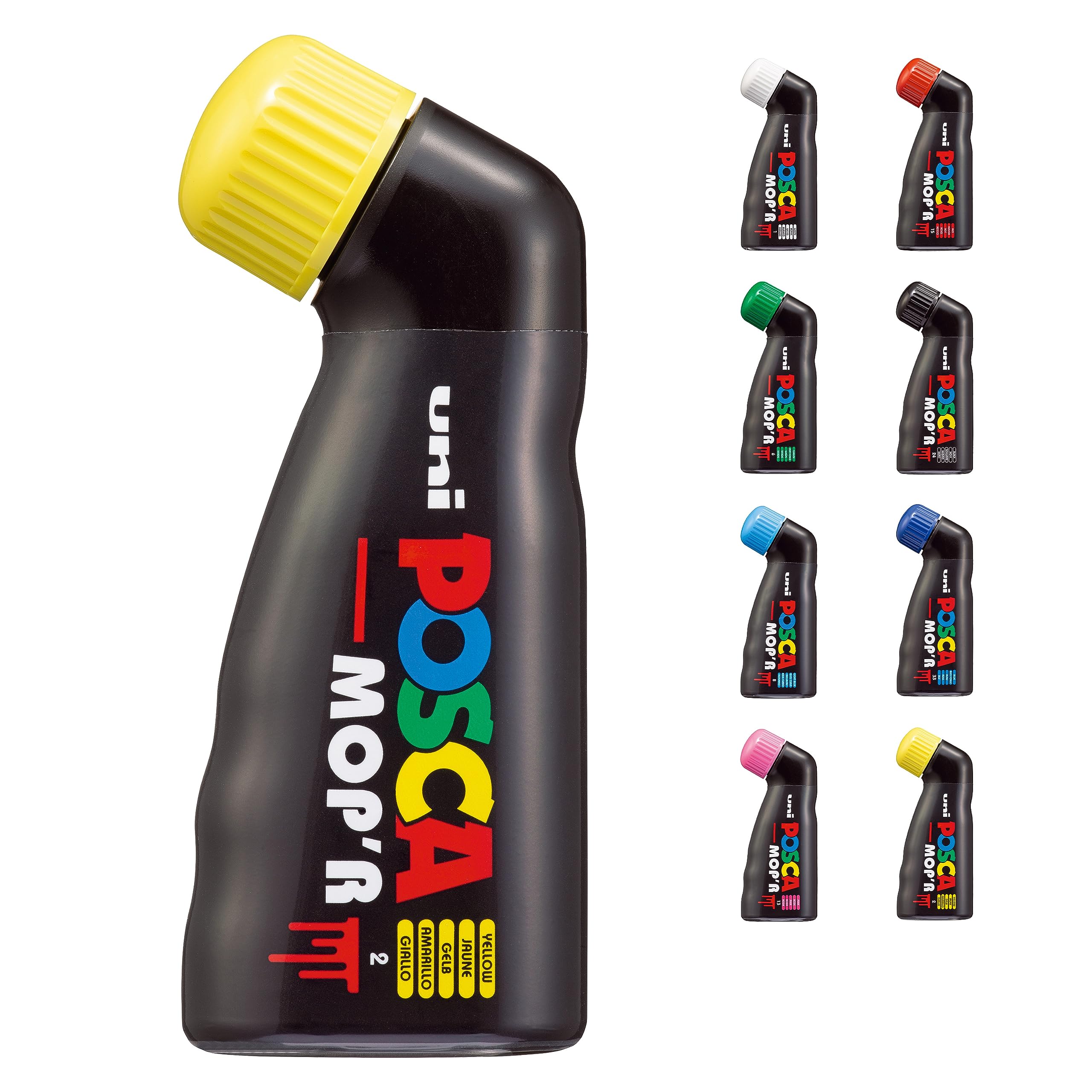 Marcadores De Pintura Uni Posca Mop'r Multicoloridos Com Ponta Redonda De 3-19 Mm