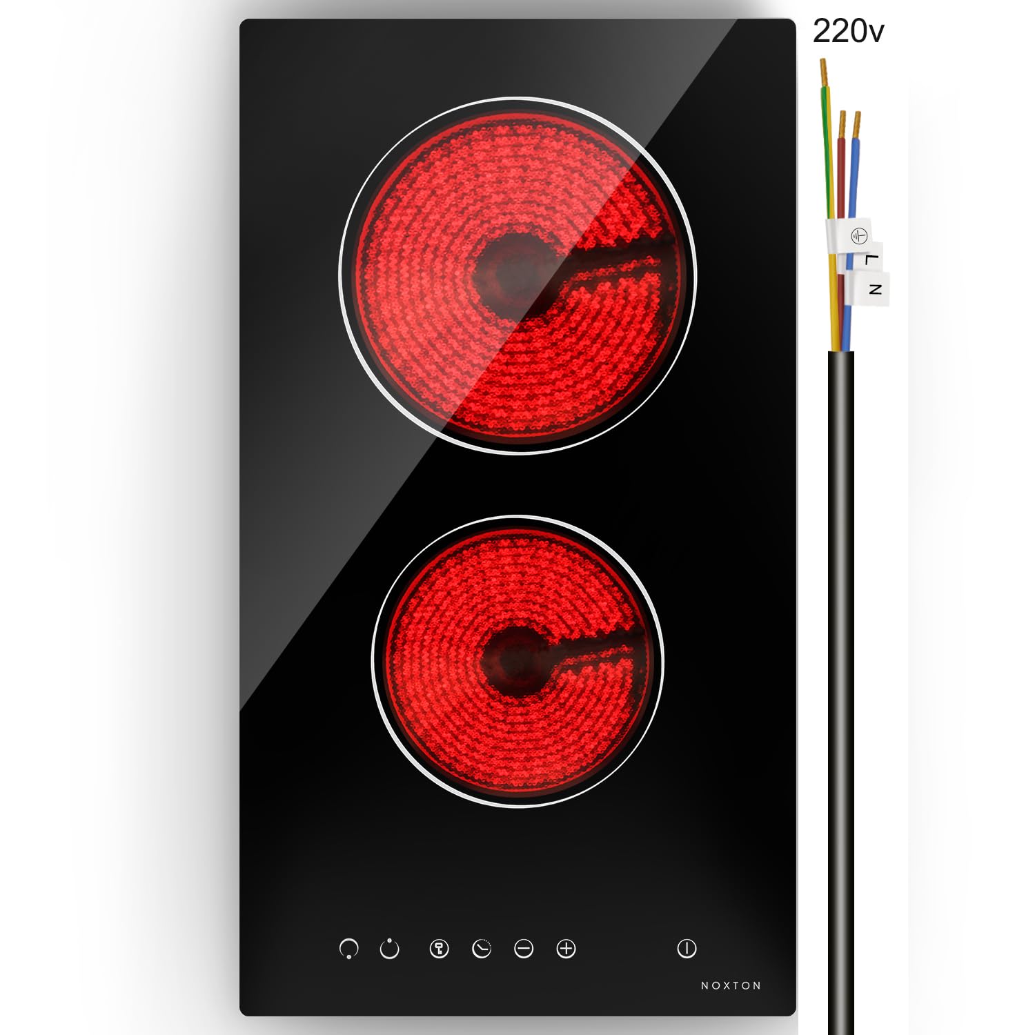 Fogão Elétrico Noxton 2 Burner 30cm Ceramic 3000w 220v