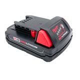 Bateria Milwaukee M18 1.5ah 18v De Íon De Lítio Vermelho 48.11.1815