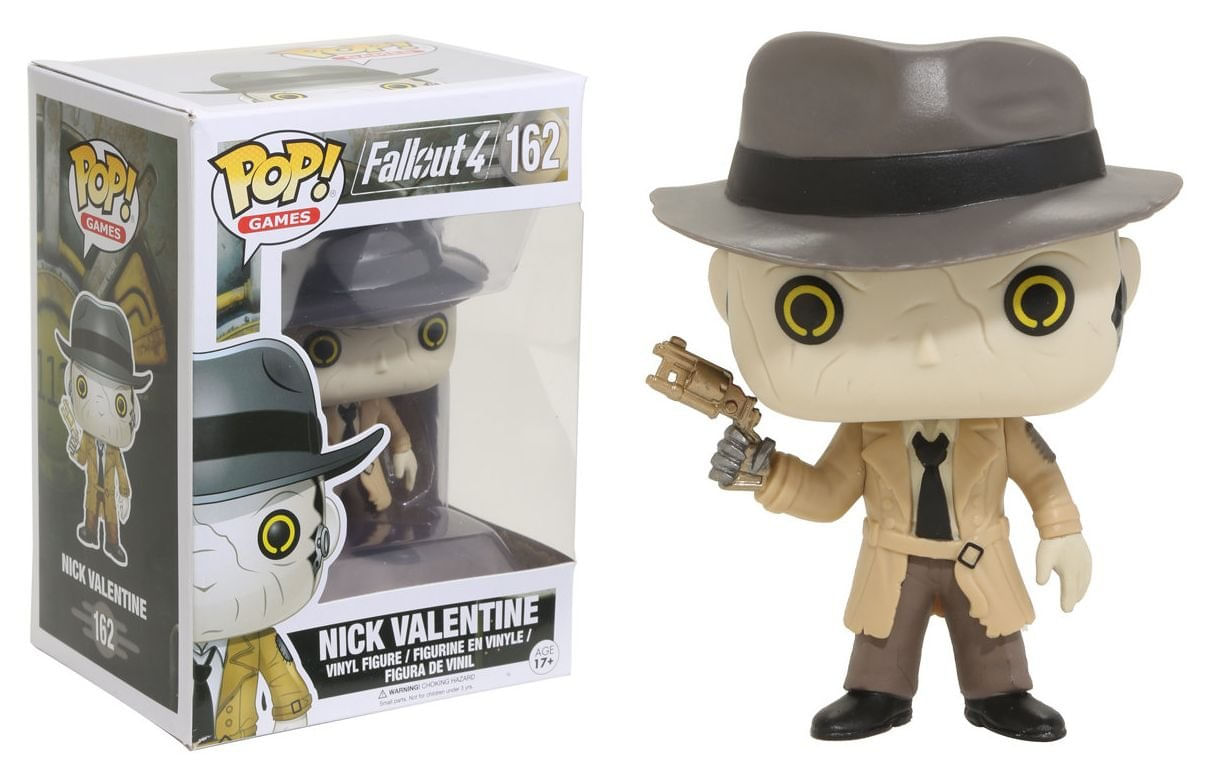 Brinquedo Funko Pop Games Fallout 4 Nick Valentine 9,5 Cm - Funko