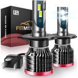 Lâmpadas De Neblina Led Fitmotors H4/9003 80w 16000 Lúmens