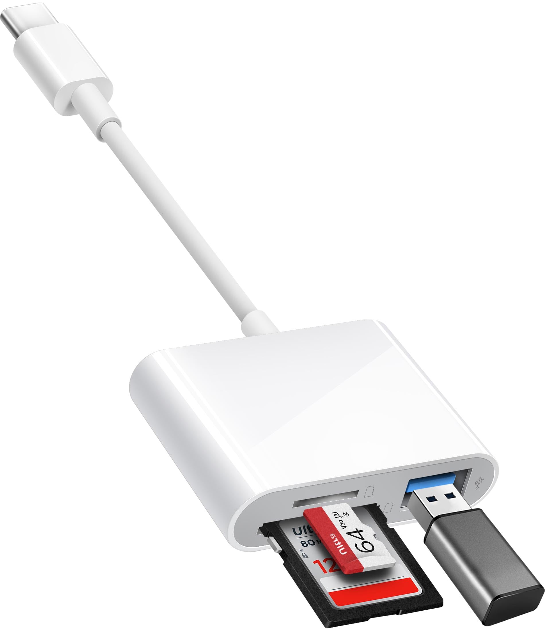 Leitor De Cartão Sd Bnmxtek Usb-c Para Sd/sdhc/sdxc Microsd