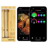 Termômetro De Carne Inteligente Meater Pro Duo Wifi Com 2 Sondas