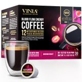 Cápsulas De Café Vinia Blood Flow Energy Medium Roast 30 Ct