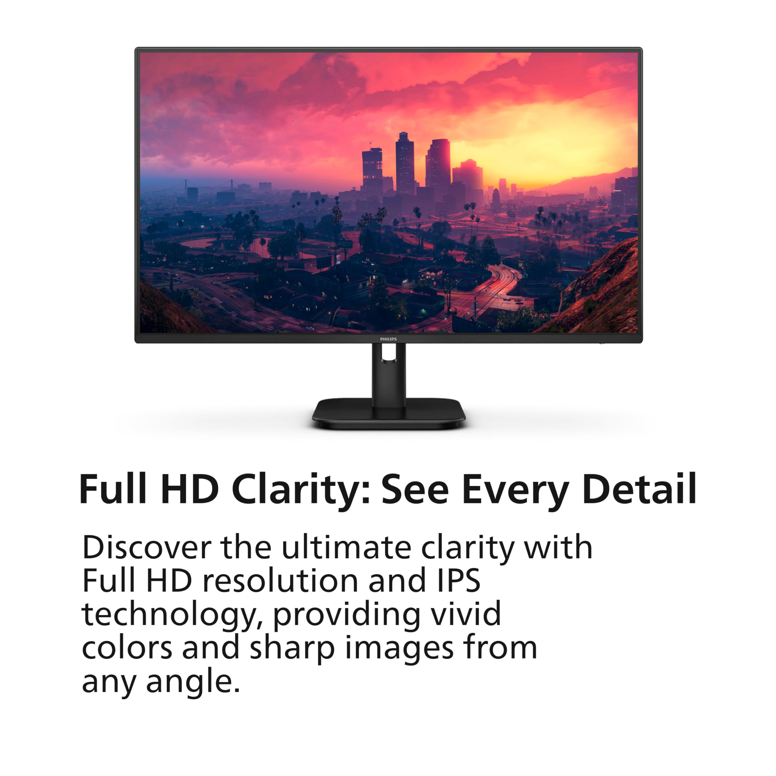 Philips 27インチモニター　フルHD 27E1N1300A/11 USB-C接続 PCモニター ブラック 27E1N1300A/11 [27型 /フルHD(1920