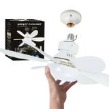 Mini Ventilador De Teto Silencioso Controle Remoto - 40w