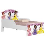 Mini Cama Infantil 148x68cm Proteção Lateral Princesa Rosa Z53 - Mpozenato