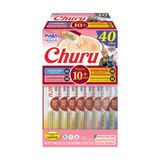 Cat Treats Inaba Churu Para Idosos Com Mais De 10 Anos De Atum E Frango 40x15ml