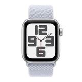 Apple Watch Se (gen 2) 40 Mm Silver Al Blue Cloud Sport Loop Gps - Mxee3ll/a
