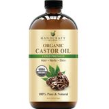Misturas Artesanais De Óleo De Rícino Orgânico Prensado A Frio 473 Ml