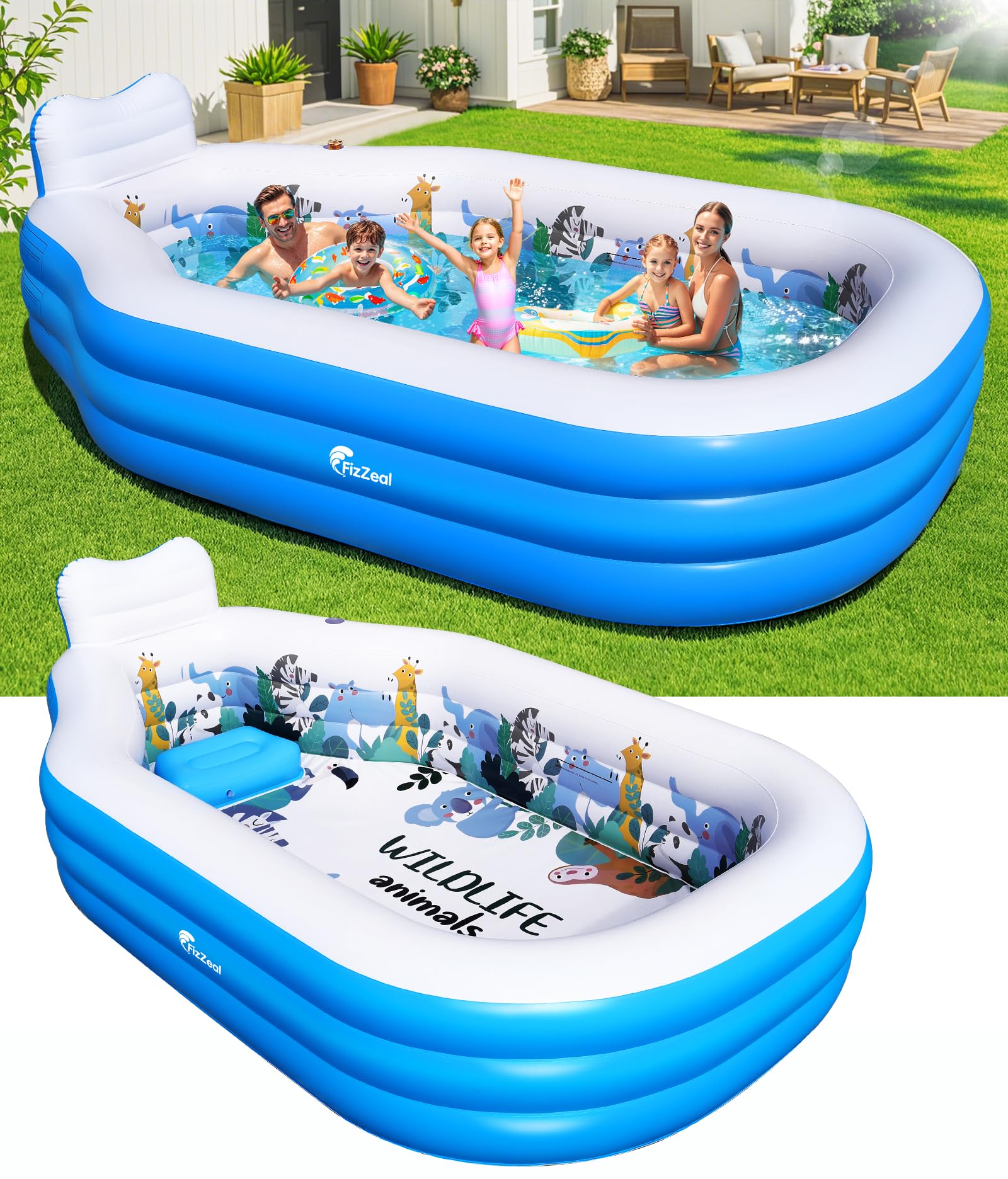 Piscina Inflável Fizzeal Para Crianças E Adultos