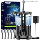 Escova De Dentes Elétrica Com Água Flosser Combo Cnapes