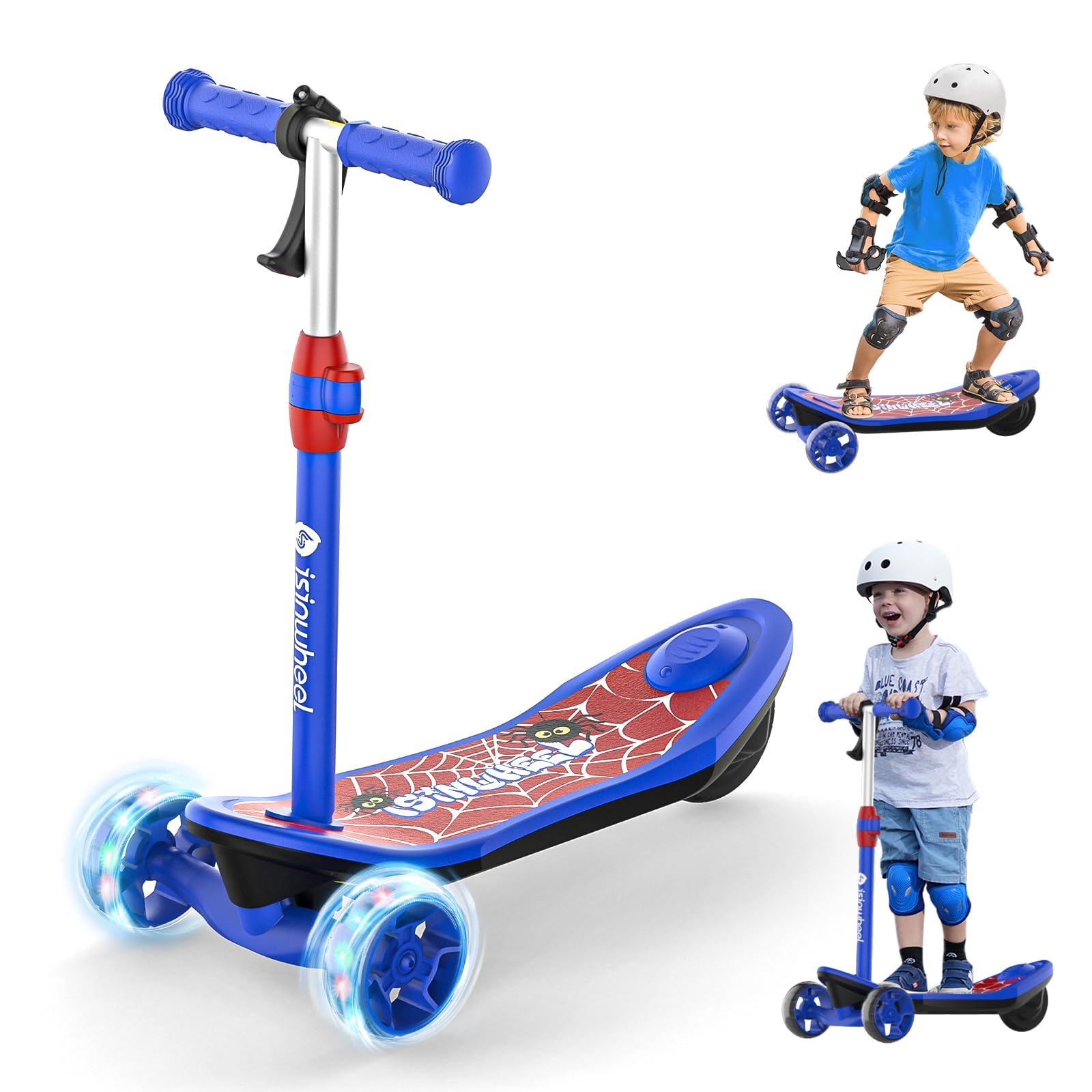 Scooter Elétrico Está Na Roda Minispider 3 Wheel Kids 3-12 Anos