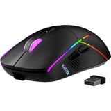 Mouse Para Jogos Sem Fio Ffj 24000 Dpi Tri-mode 2.4g/usb-c/bluetooth