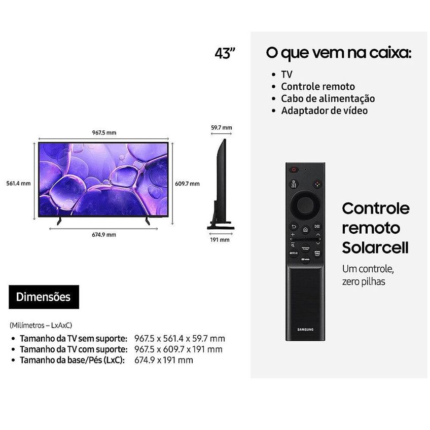 Smart Tv 55 Polegadas Samsung Crystal Uhd 4k - Un55u8600 - imagem 5